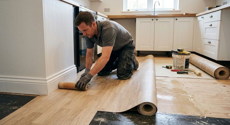 Sheet Linoleum Installation in Cheltenham, MD
