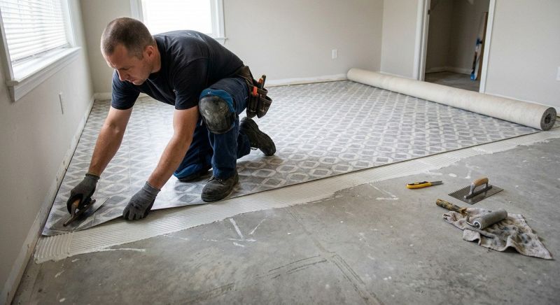 Sheet Vinyl Installation in Clinton, MD